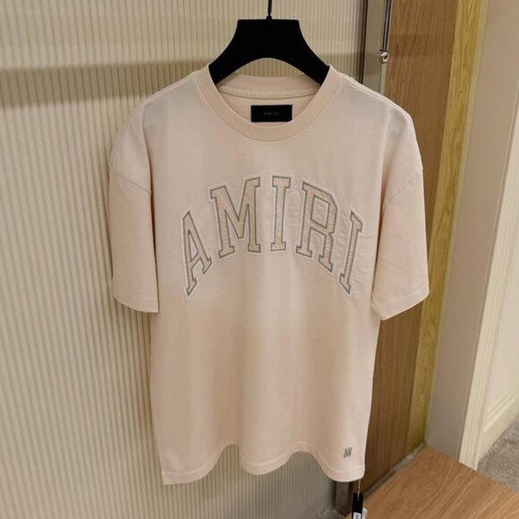 AMIRI MEN NEW SEASON CREAM COLOR T-SHIRT XXL SIZE - Picture 1 of 3